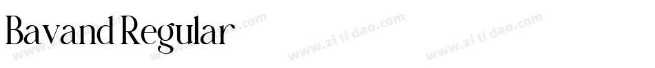 Bavand Regular字体转换